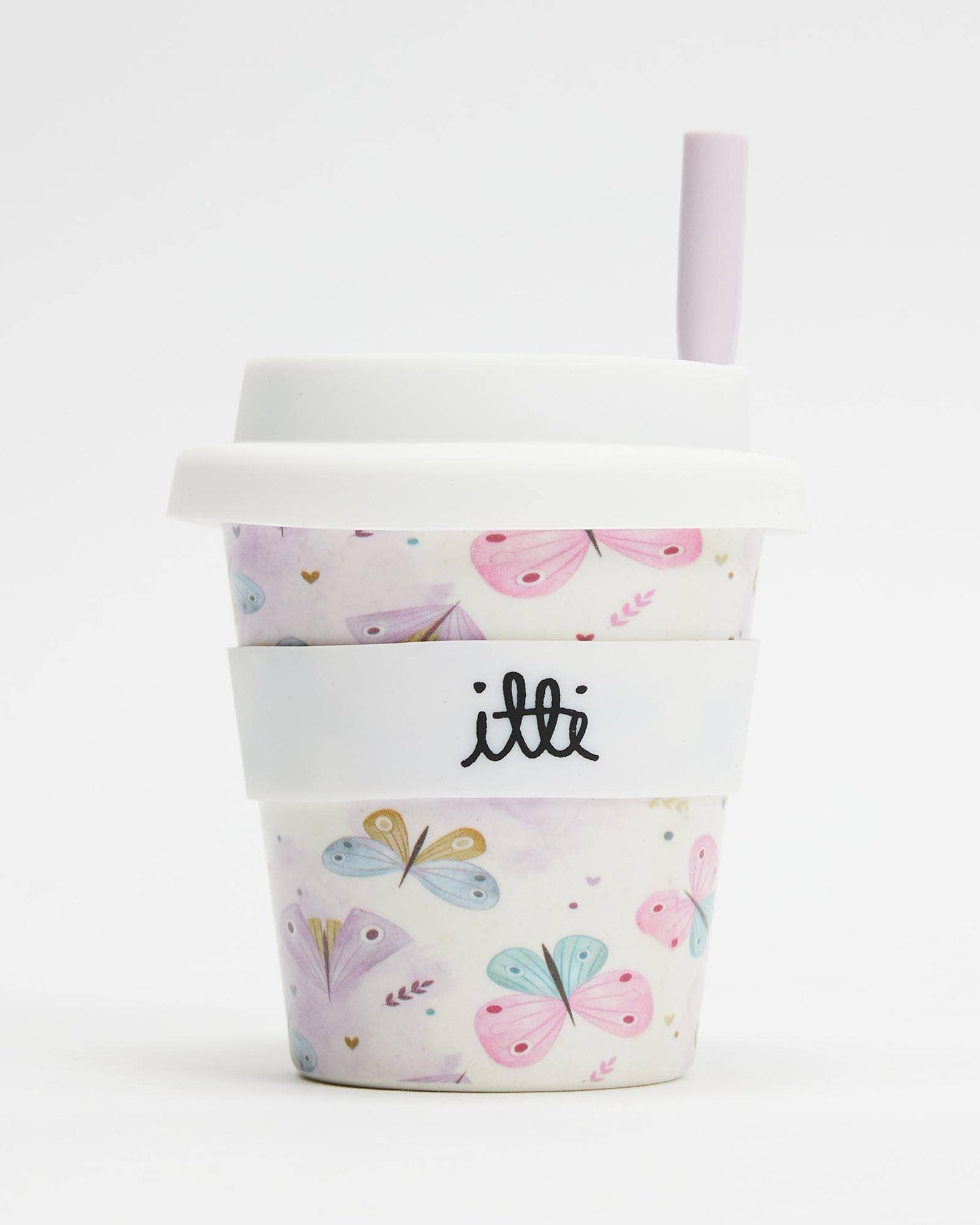 Itti Bamboo Baby Cino Cup + 2 Straws - Butterfly