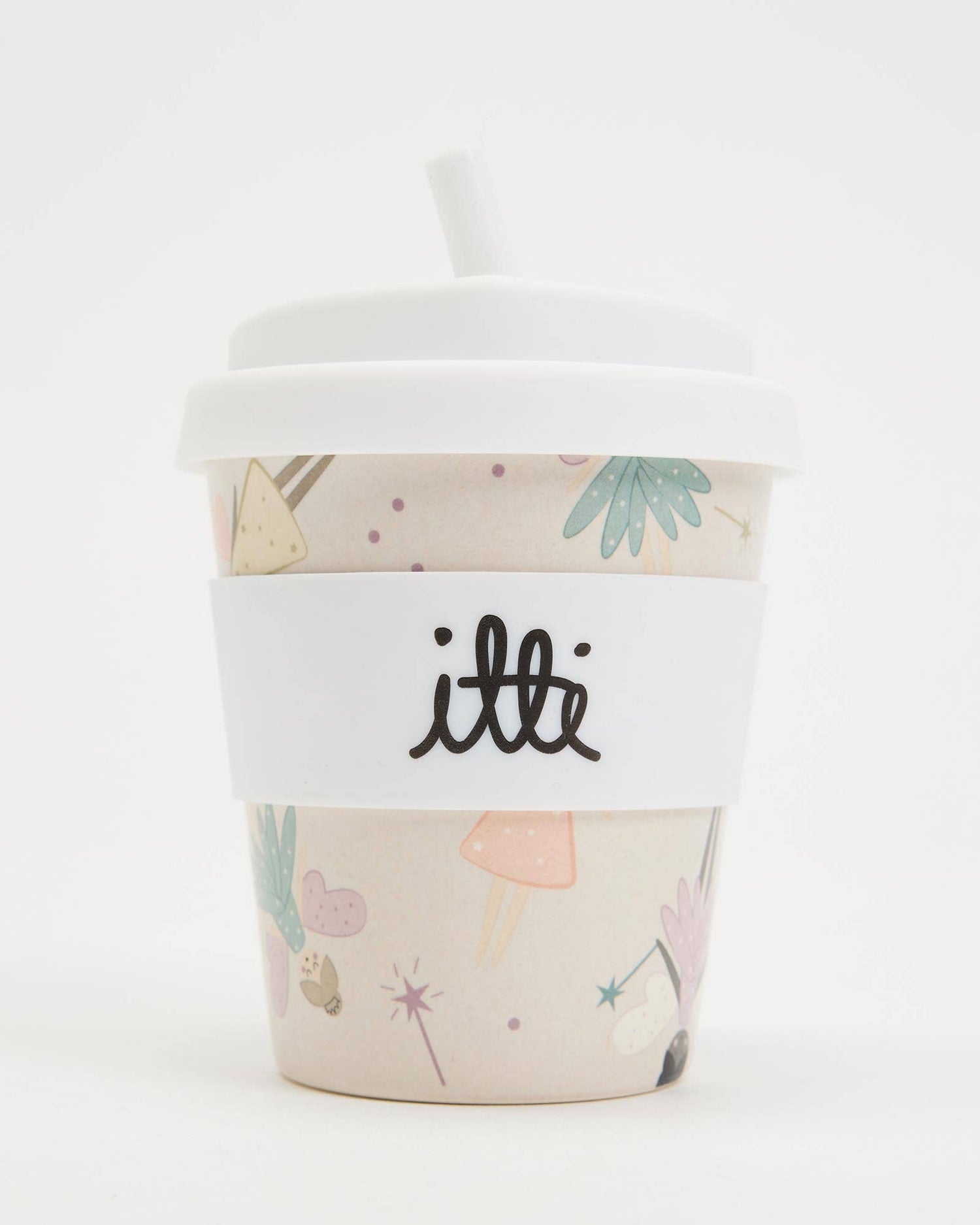 240ml Itti Bamboo Baby Cino Cup + 1 Straw - Fairy Magic