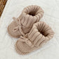 Heirloom Booties - Oat (0-4 months)