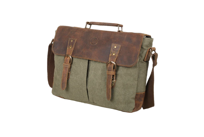 Trooper Canvas Satchel - Moss