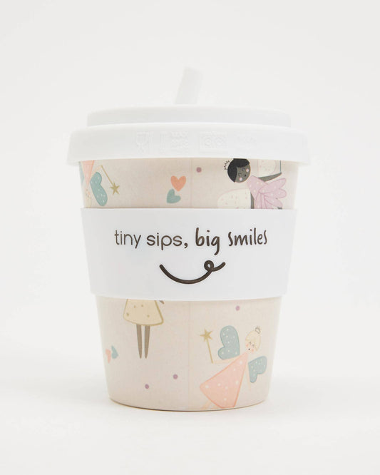 240ml Itti Bamboo Baby Cino Cup + 1 Straw - Fairy Magic